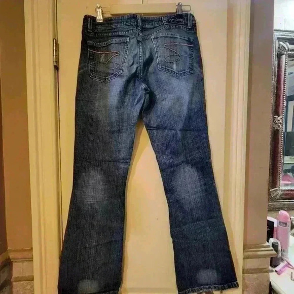 28.Seven7 jeans classic flare medium wash size 33 - Picture 4 of 8